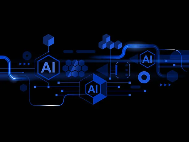 Абстрактная иллюстрация искусственного интеллекта